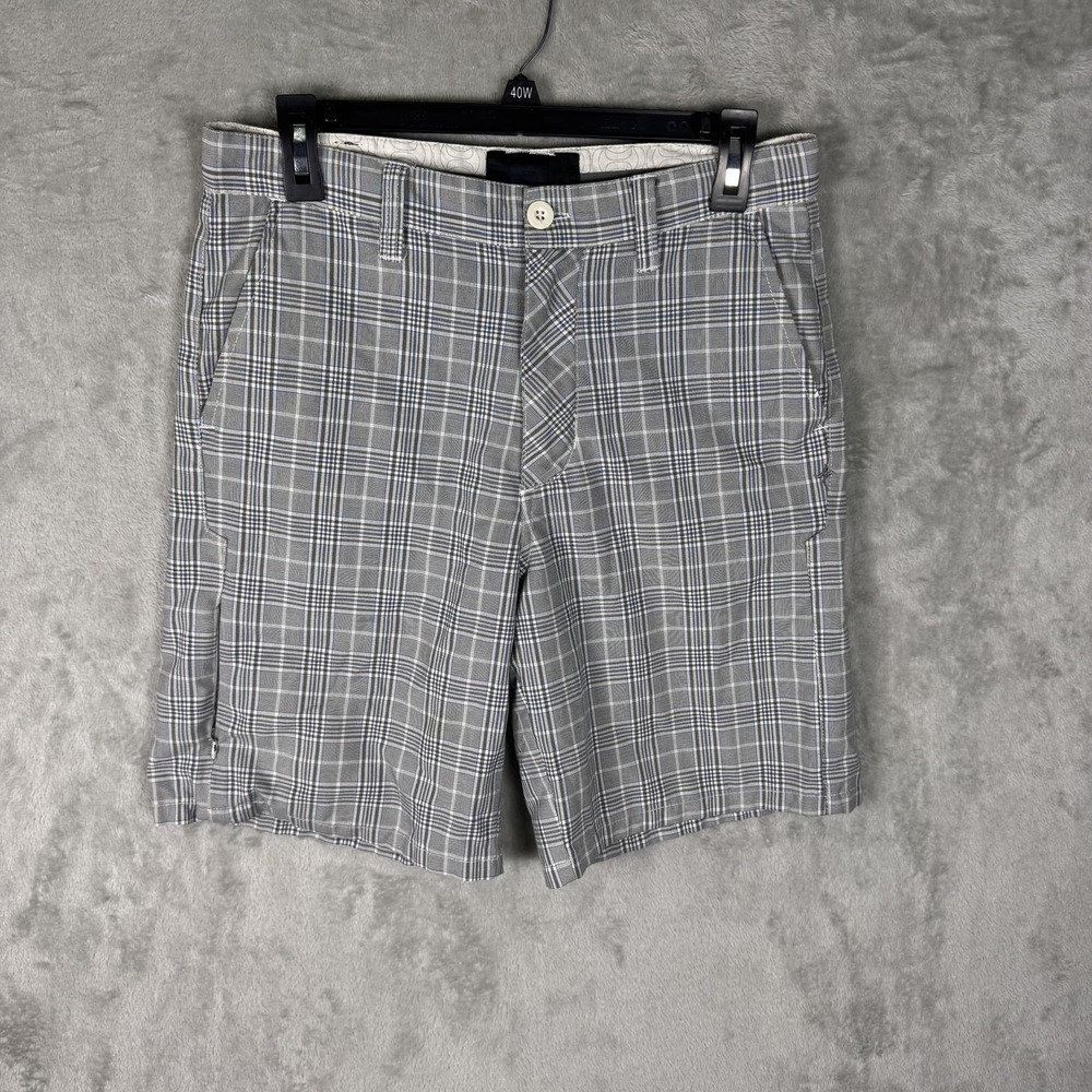Hurley Shorts Mens‎ 29 Plaid Flat Front Casual Skate Surf Pockets Lightweight